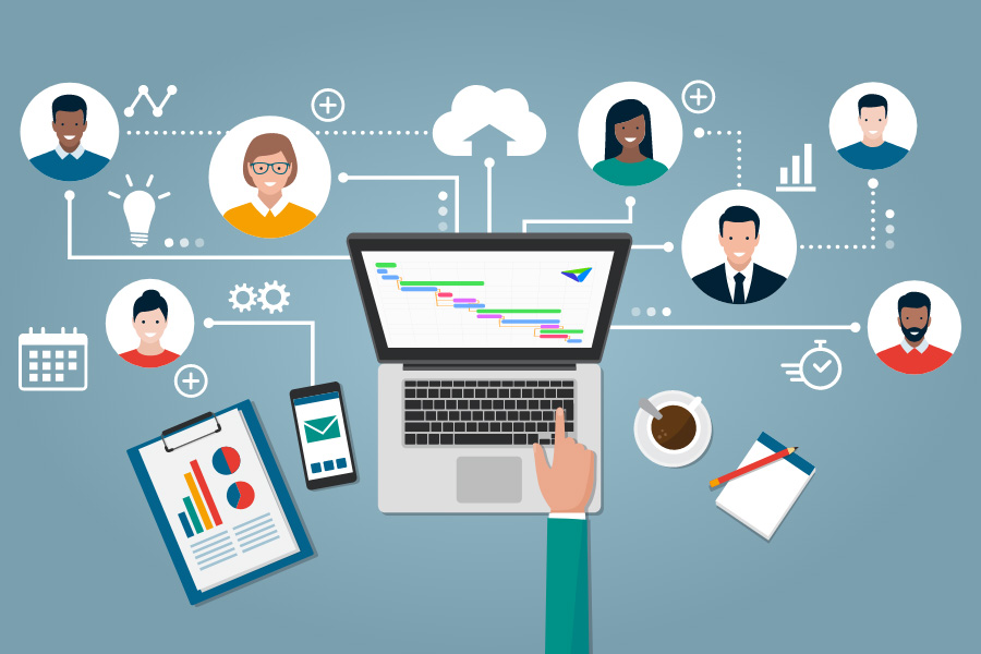 Increasing efficiency in remote project management